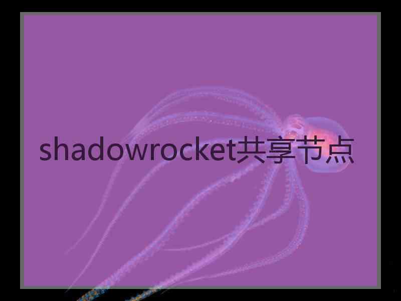 shadowrocket共享节点