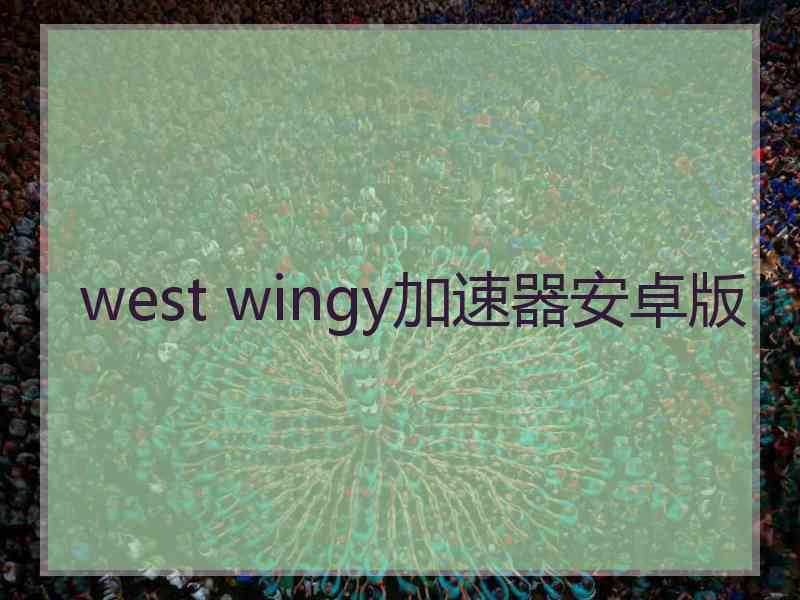 west wingy加速器安卓版